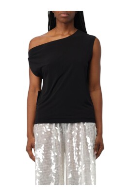 black-one-shoulder-top-short-sleeve