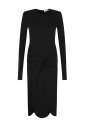 robe-midi-noire-avec-detail-torsade