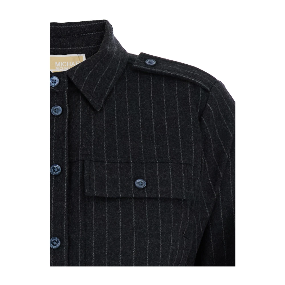 Michael Kors Wolzittende Army Shirt Black Dames