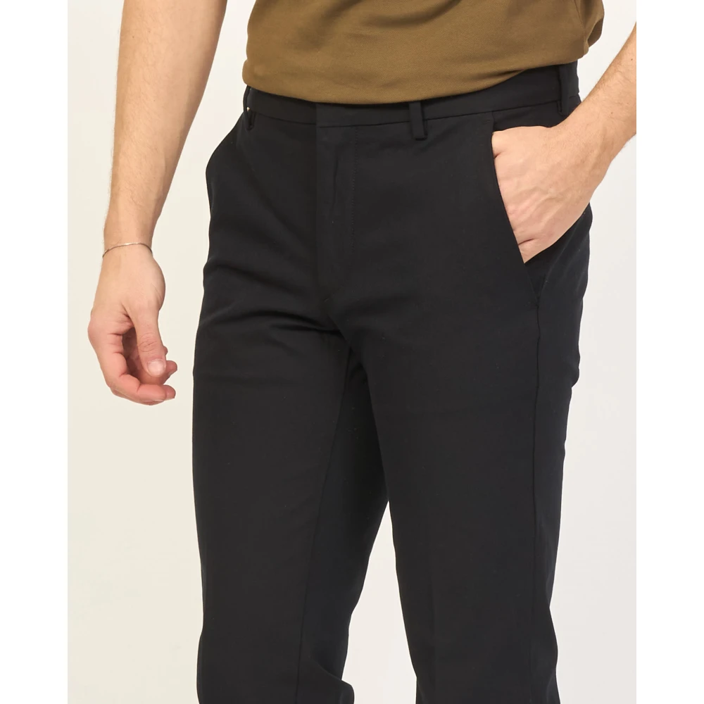 Boss Zwarte Slim Fit Broek Kaito Black Heren