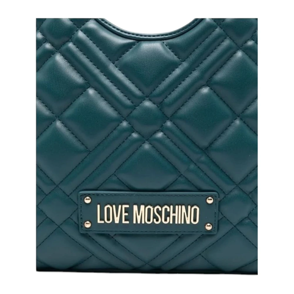 Love Moschino Stijlvolle dameshandtas van synthetisch leer Green Dames