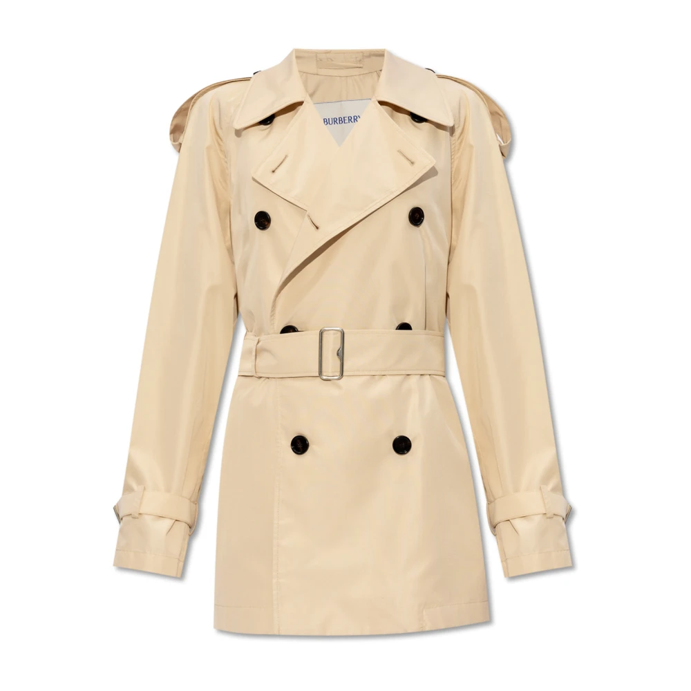 Burberry Women's Beige Silk Trench Coat - Trench Coats - 3XS - Coats