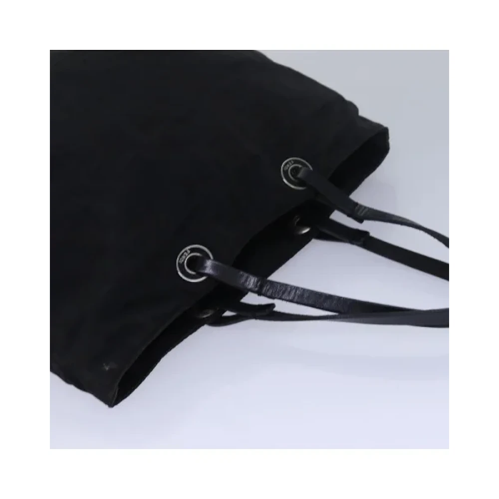 Fendi Vintage Pre-owned Canvas handbags Black Dames