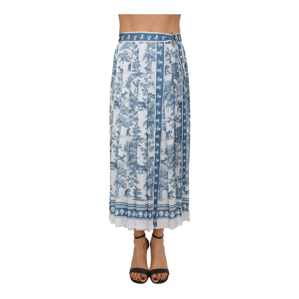 Fracomina Donna Blu - Midi Skirt - Skirts - S