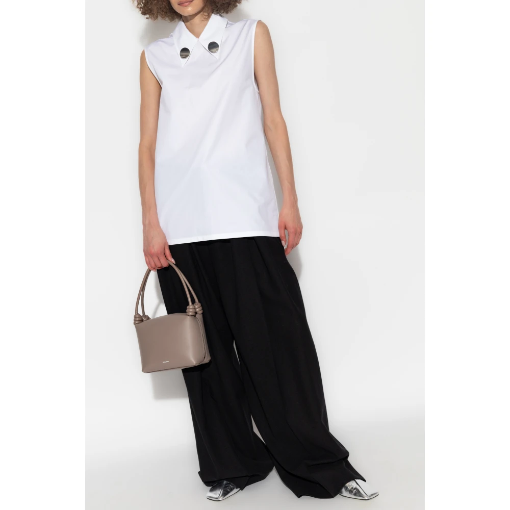 Jil Sander Wollen broek Black Dames