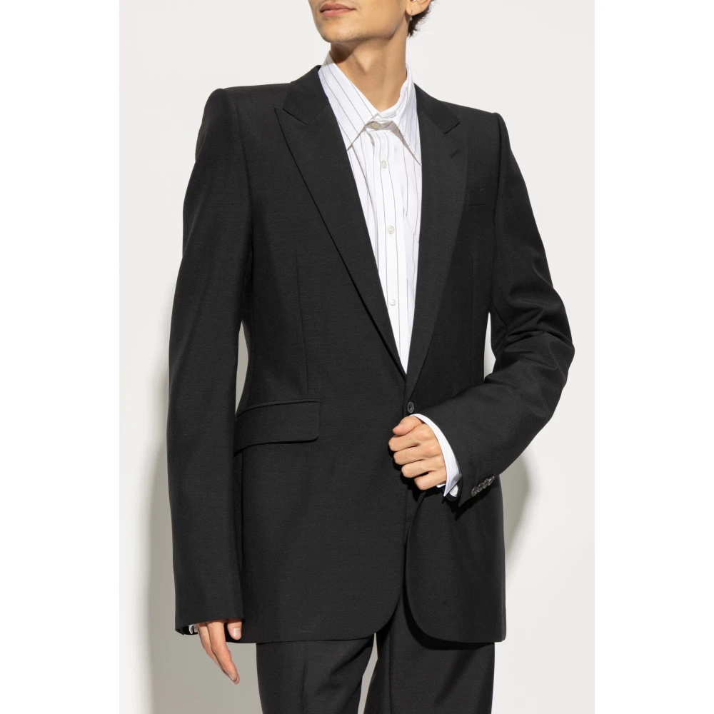 alexander mcqueen Wollen Blazer Black Heren