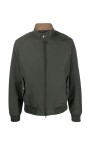 manteau-vert-en-melange-de-coton-a-col-haut