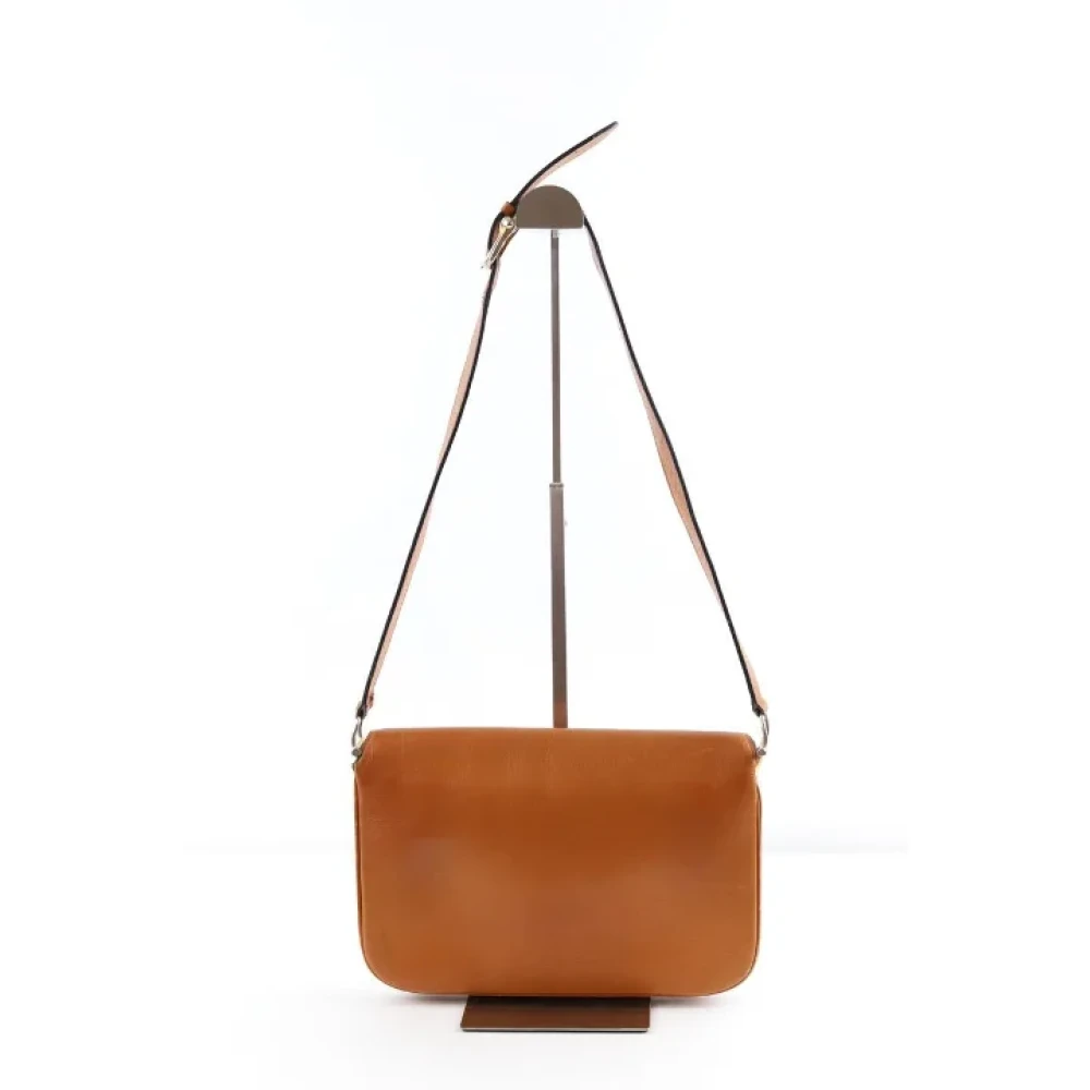 Celine Vintage Pre-owned Leather shoulder-bags Brown Dames