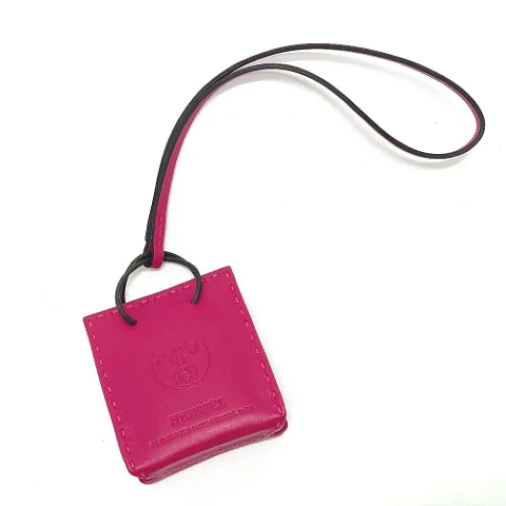 Hermès Vintage Pre-owned Leather handbags Pink Dames
