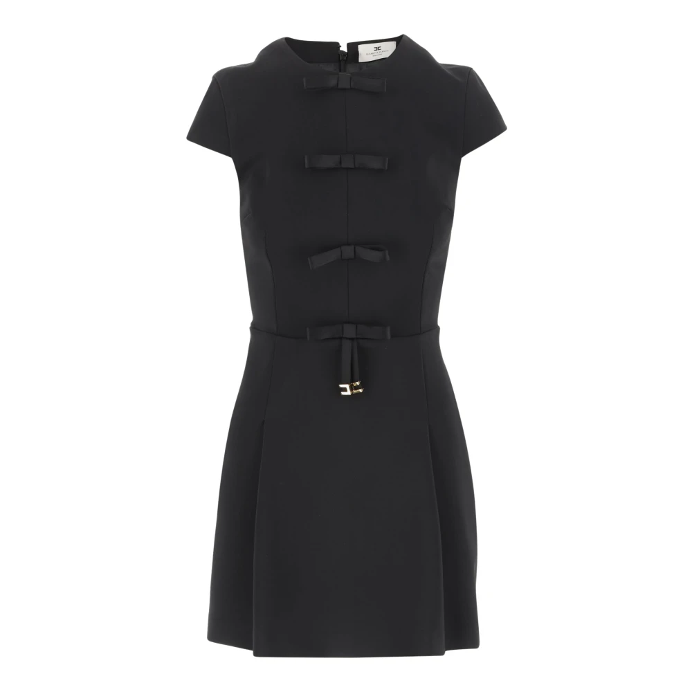 Elisabetta Franchi Stijlvolle Zwarte Jurk Black Dames