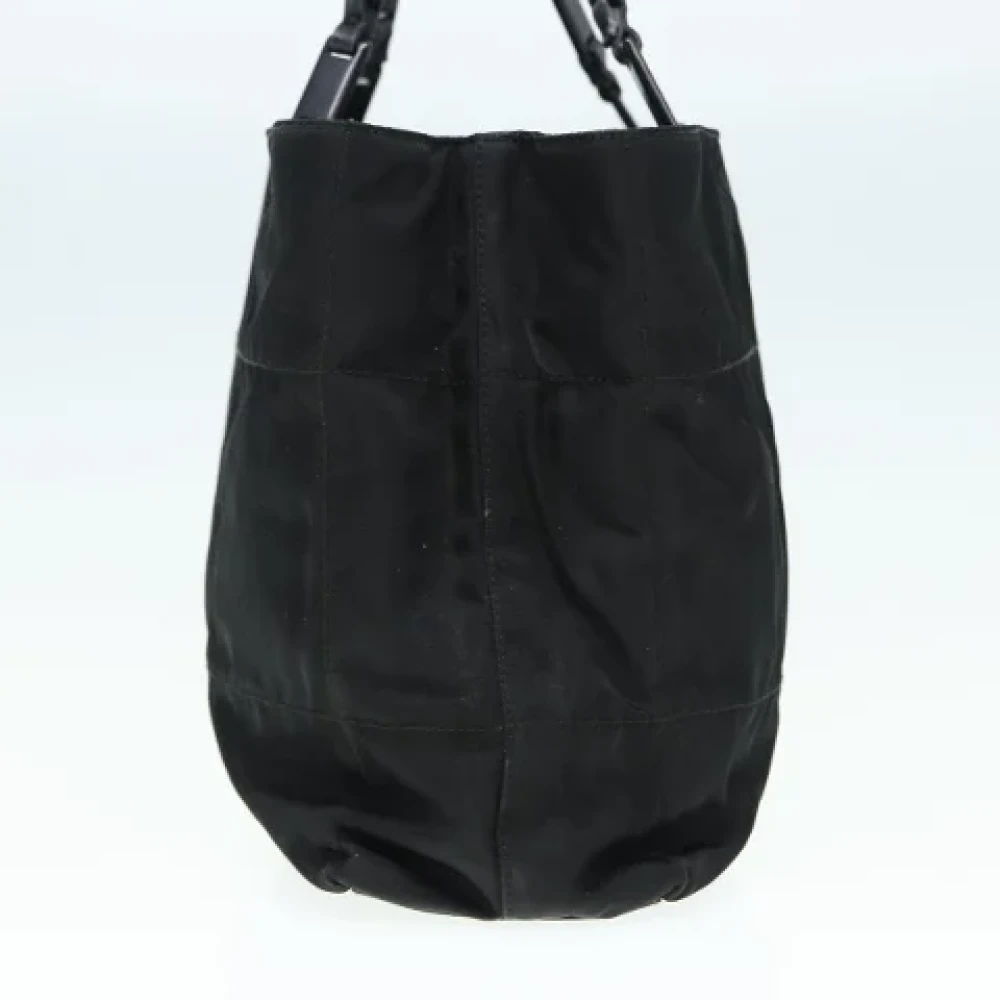 Prada Vintage Pre-owned Nylon handbags Black Dames