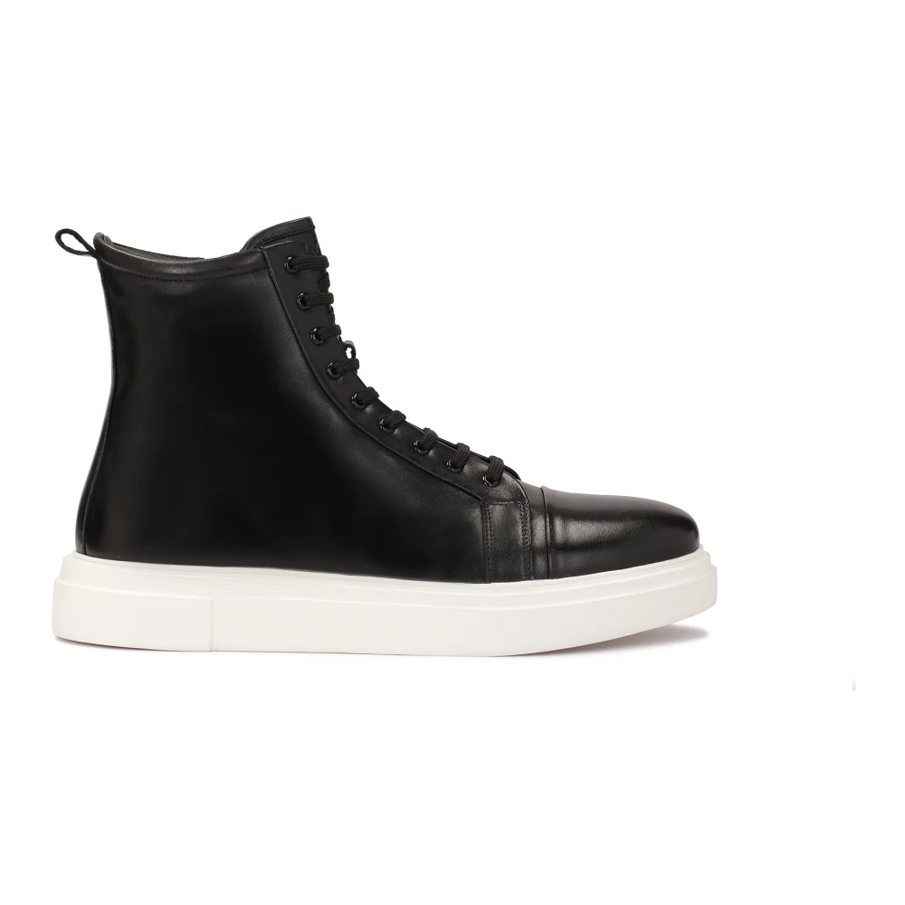 Kazar Minimalistische herensneakers met hoge schacht Heren Schoenen Zwart