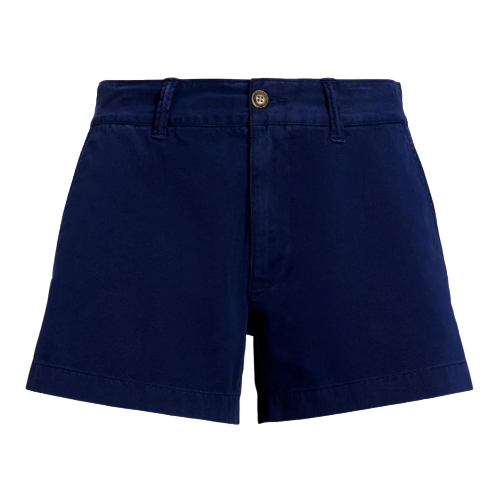 Ralph Lauren Kvinno Blå Shorts Dam, 3XS, Bomull, Cotton Chino Shorts