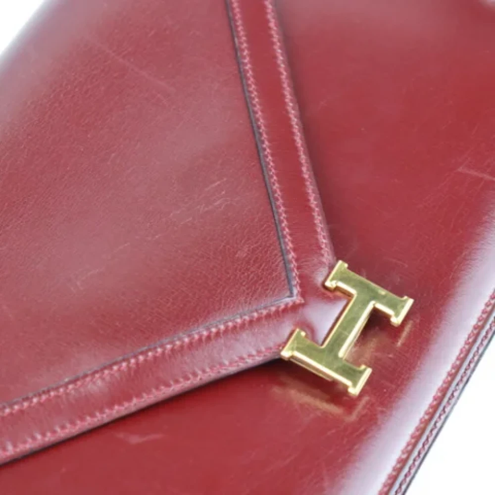 Hermès Vintage Pre-owned Fabric shoulder-bags Red Dames