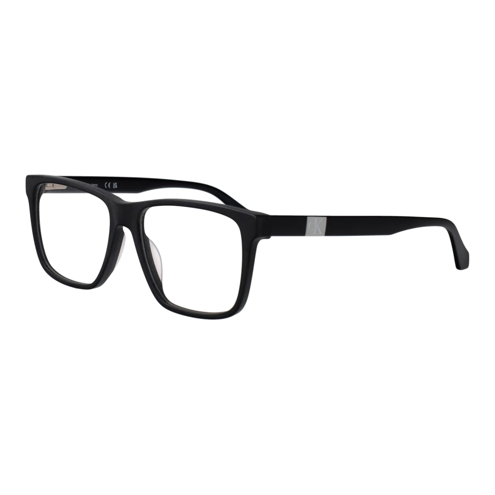 Calvin Klein Jeans Black Glasses, Male, 56 Mm, Rectangular Optical Frame