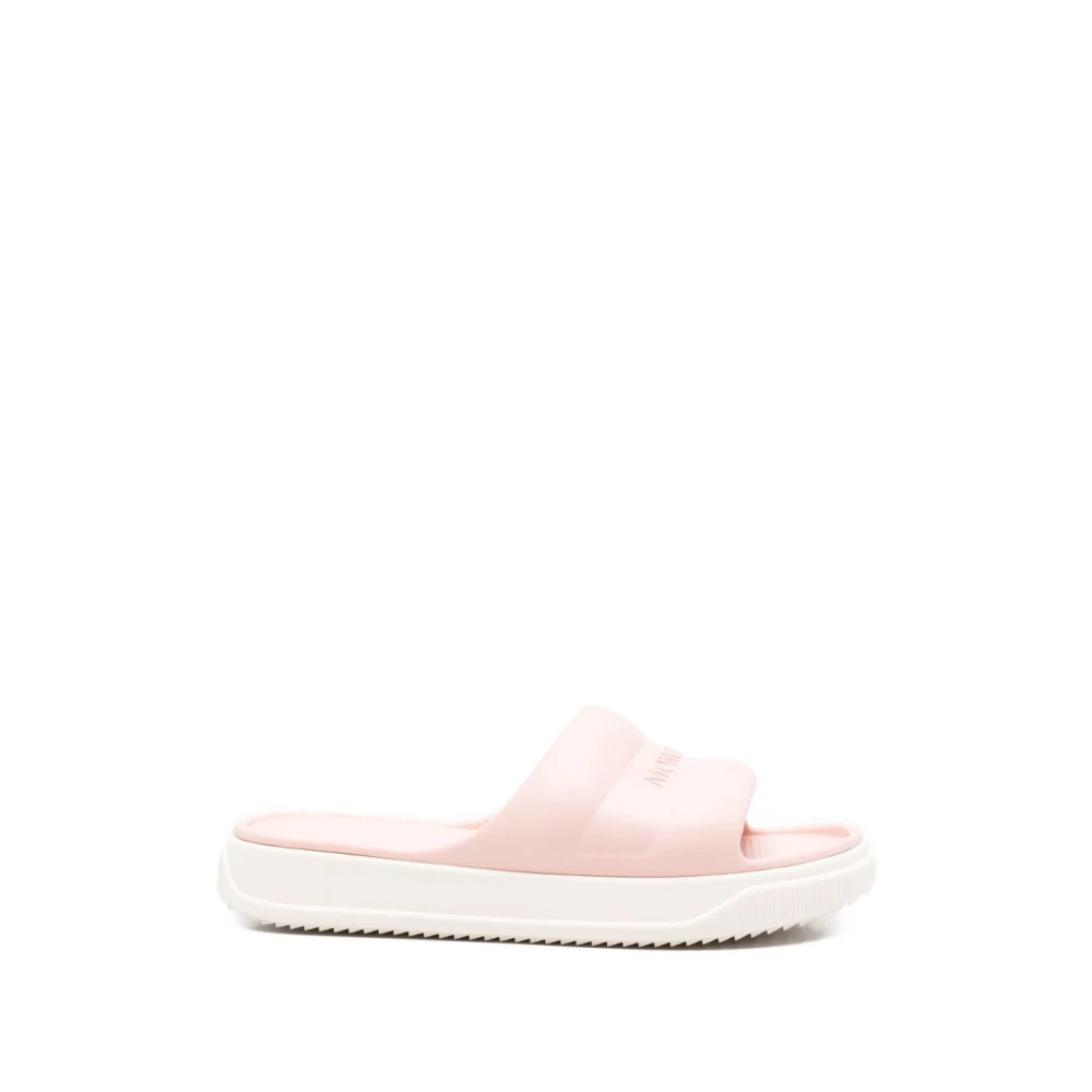 Moncler Women's Pink Sliders, 7 Uk, Altive Slides
