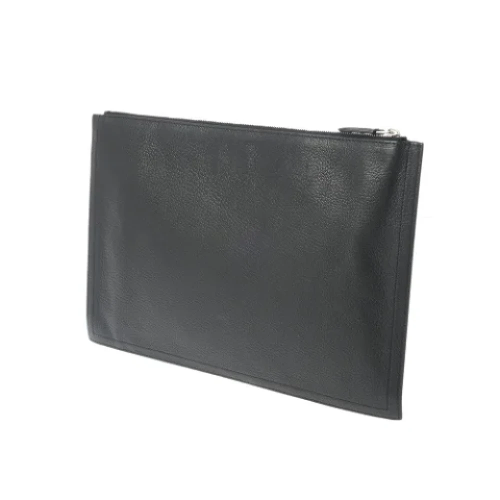 Givenchy Pre-owned Leather clutches Black Heren