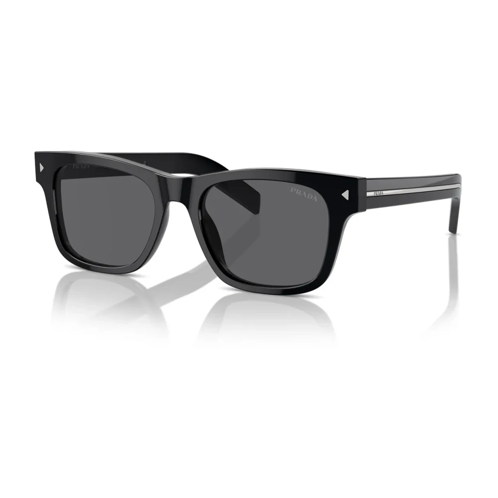 Prada Unisex Black Sunglasses, 54 Mm, Stylish Sunglasses With Metal Accents