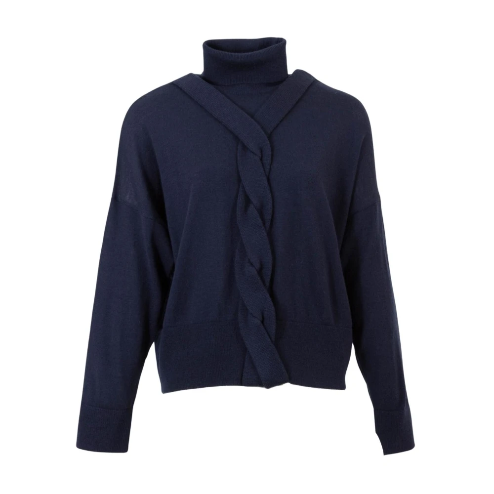 High Wolmix Coltrui Trui Blue Dames