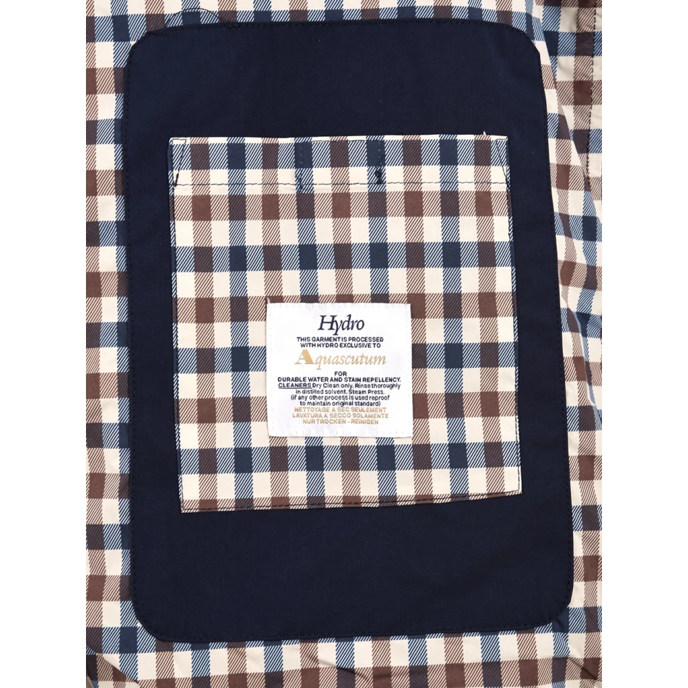 Aquascutum Blauwe Jassen voor Mannen Blue Heren