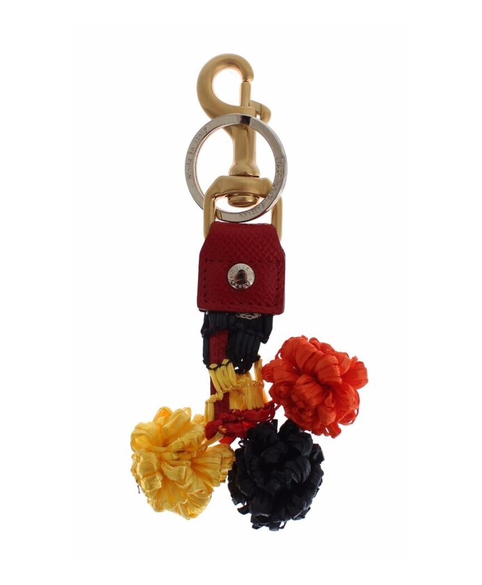 porte-cles-multicolore-en-raphia-et-cuir-avec-details-metalliques