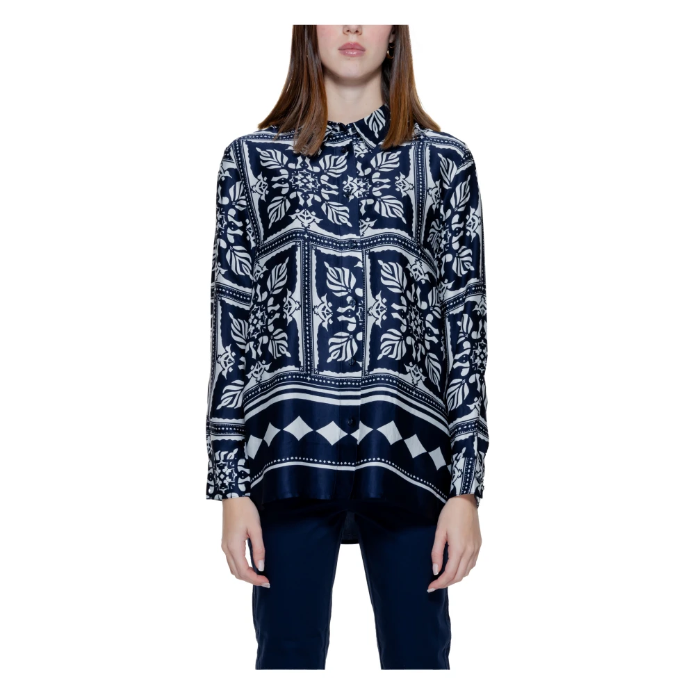 Street One Lange mouwen damesoverhemd viscose collectie Multicolor Dames