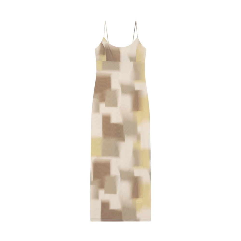 Armani Exchange Donna Multicolor - Abito Lungo Mesh Elasticizzato - Dresses - E -L