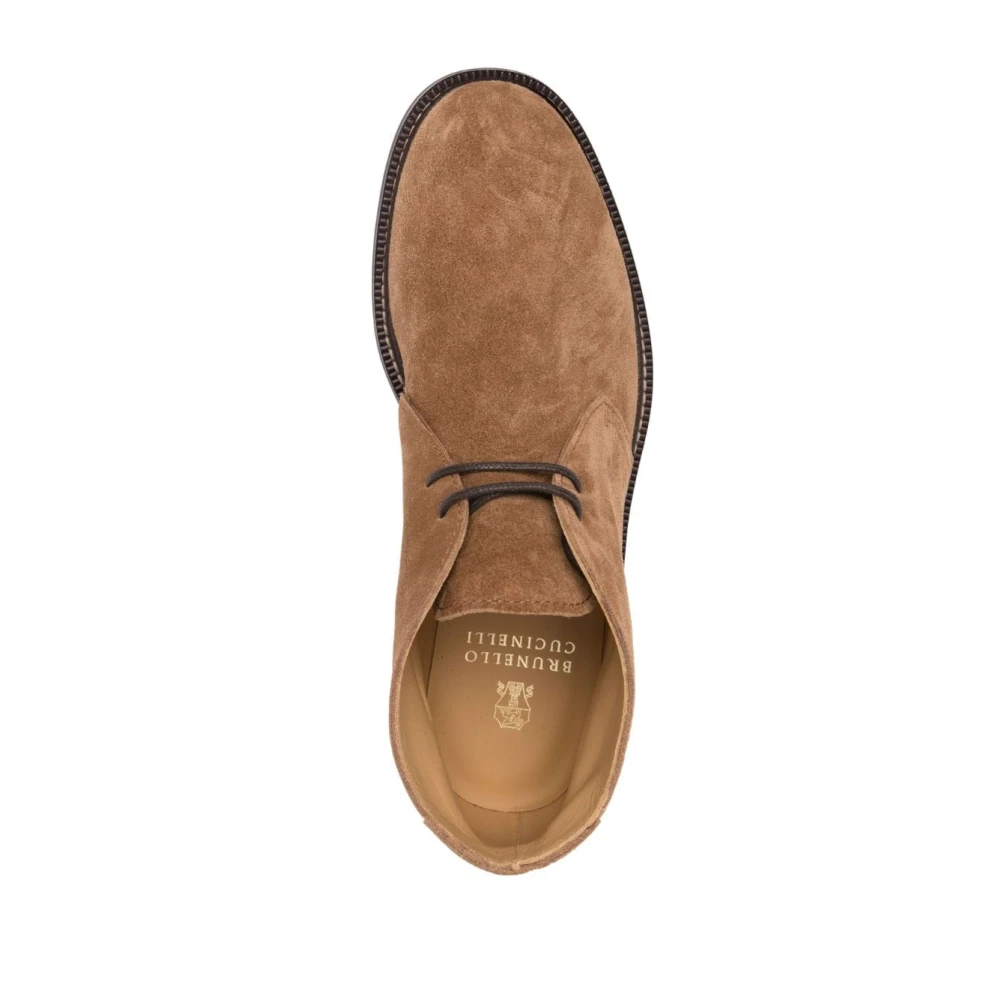 BRUNELLO CUCINELLI Bruine Veterschoenen voor Heren Brown Heren