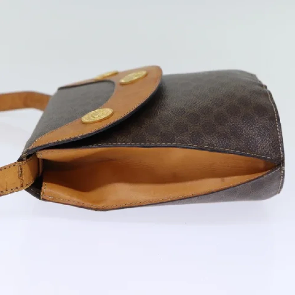 Celine Vintage Pre-owned Leather shoulder-bags Brown Dames