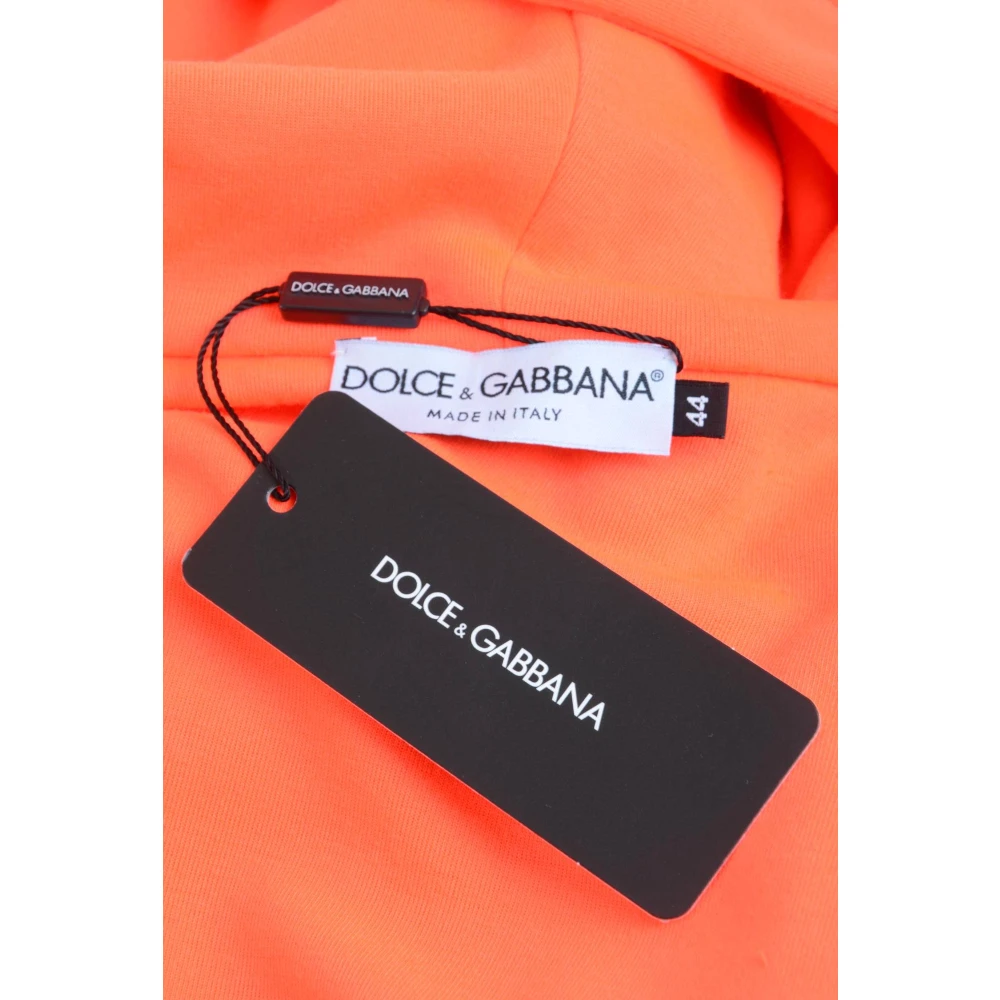 Dolce & Gabbana Heren Fluor Hoodie Pink Heren