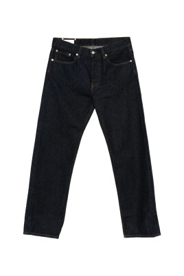 dark-blue-cotton-straight-leg-jeans