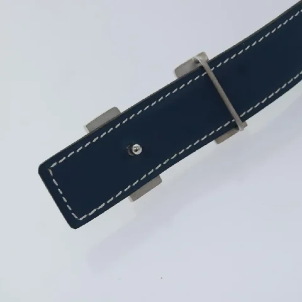 Hermès Vintage Pre-owned Leather belts Blue Dames