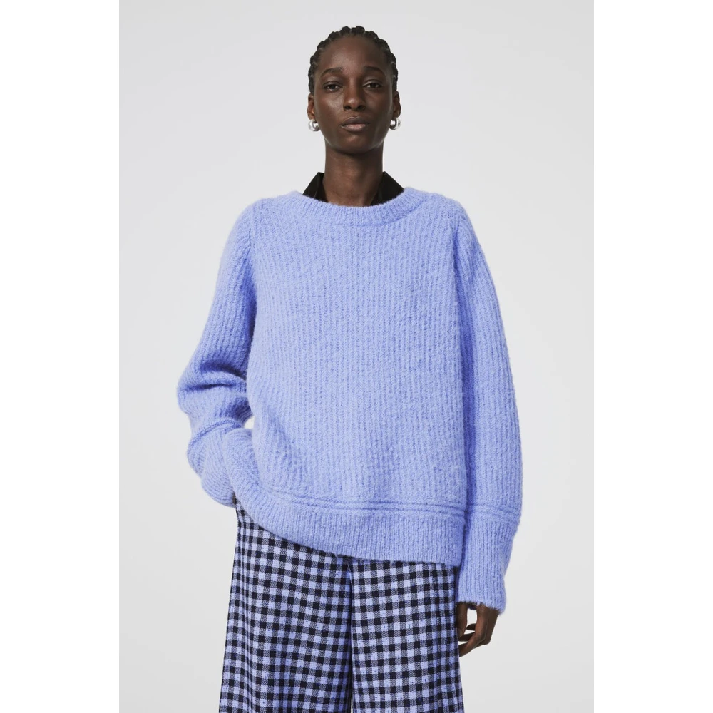 Rodebjer Zachte Alpaca Oversized Sweater Purple Dames