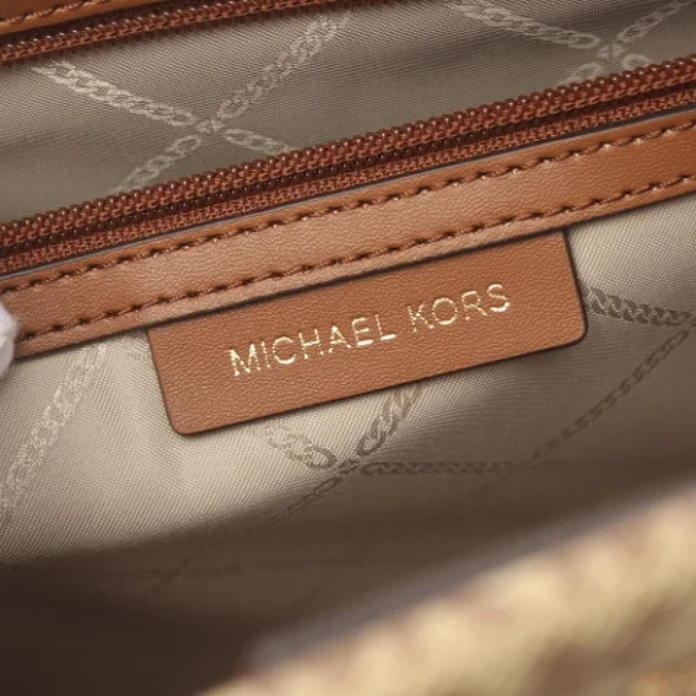 Michael Kors Pre-owned Canvas shoulder-bags Beige Dames