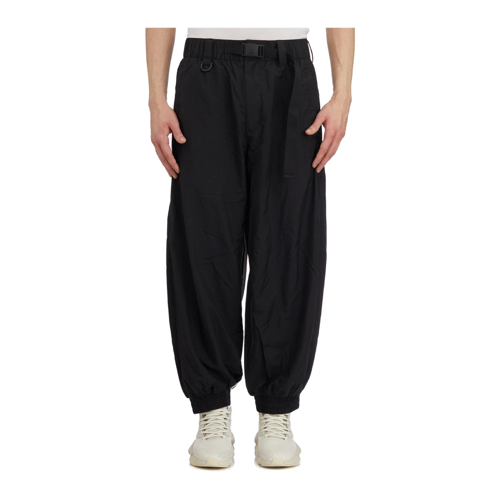 Y-3 Nylon Jogger Broek Black Heren