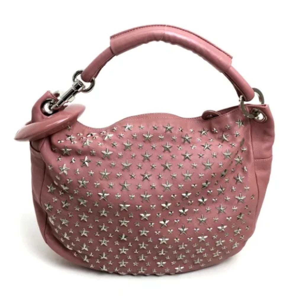 Jimmy Choo Pre-owned Leather handbags Pink Dames
