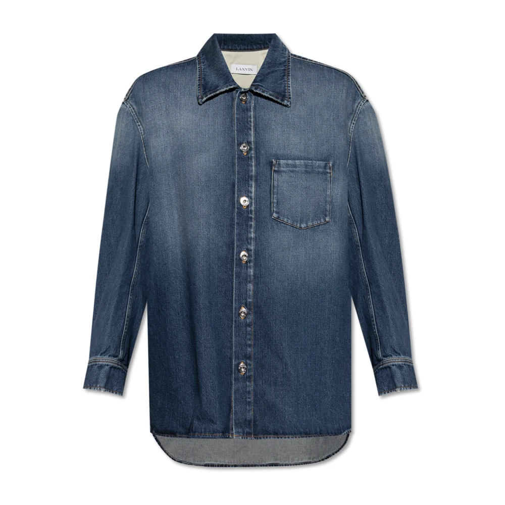 Lanvin Denim overhemd Blue Heren