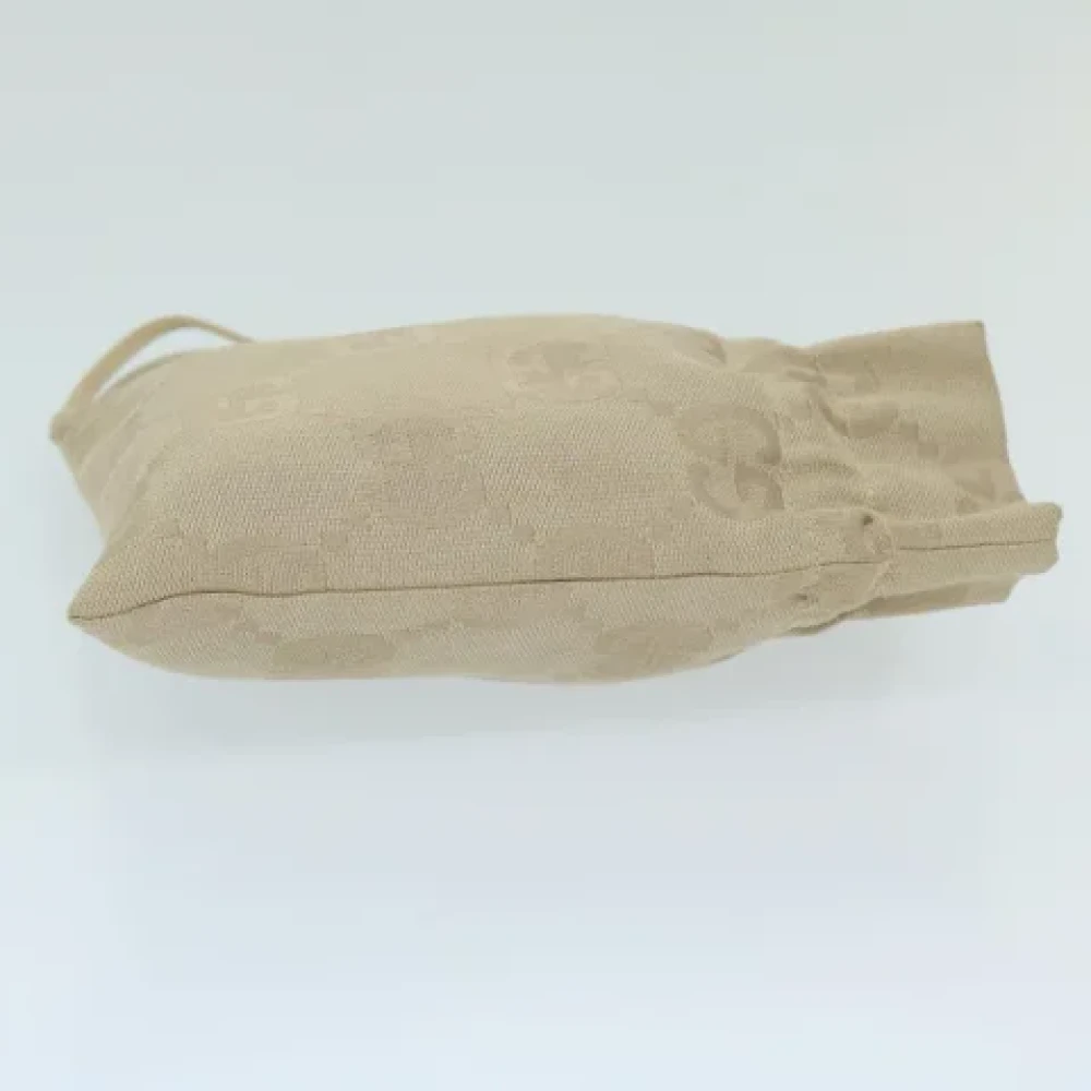 Gucci Vintage Pre-owned Canvas pouches Beige Dames