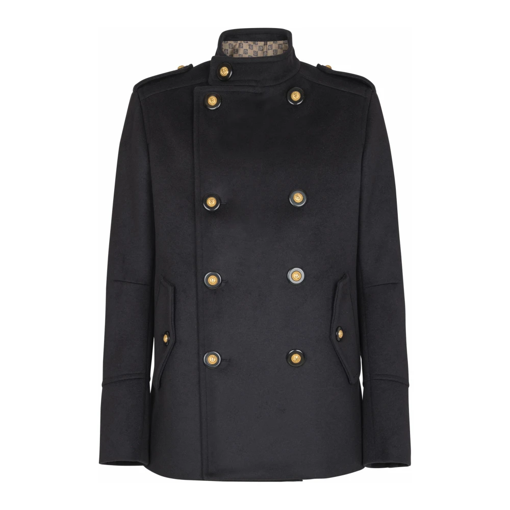 Coats > Double-Breasted Coats - - Balmain - Modalova