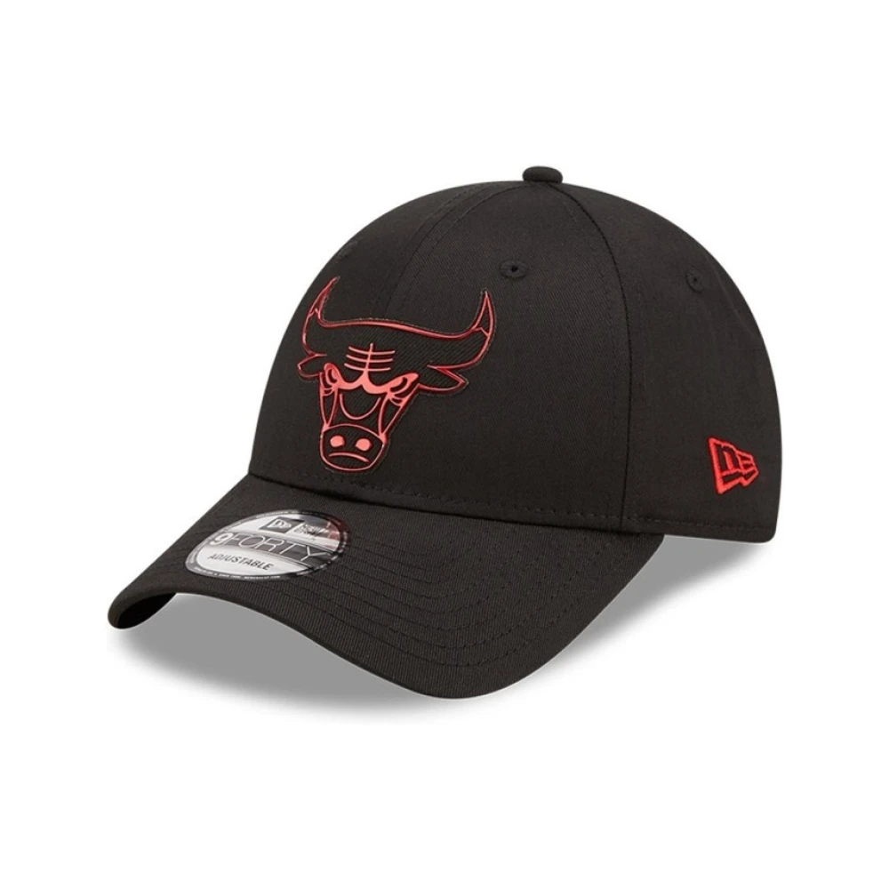 new era Zwarte Bulls Folie Logo Pet Black Heren
