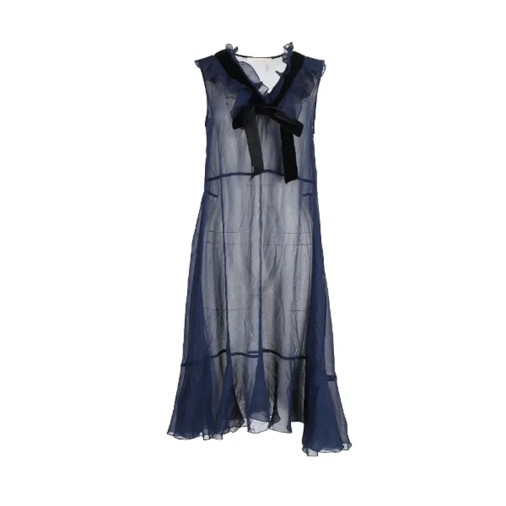 Chloé Pre-owned Polyester dresses Blue Dames