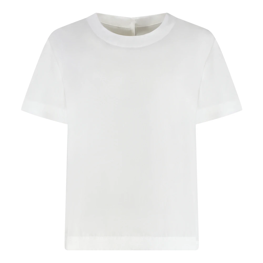 Max Mara Femme Blanc Tops, Taille: 40 Fr Dahlia Poplin Blouse