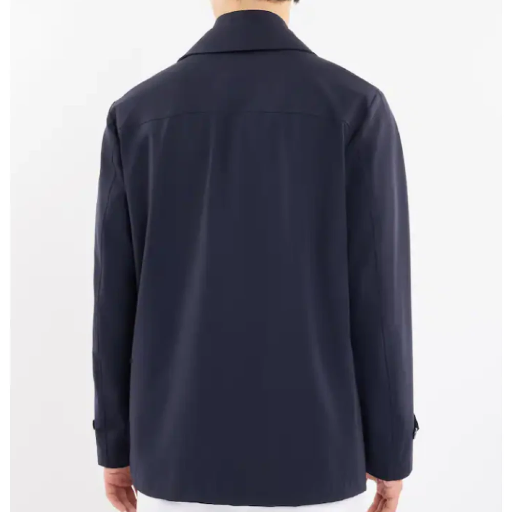 Fay Blauwe Morning Coat Stijl Jas Blue Heren
