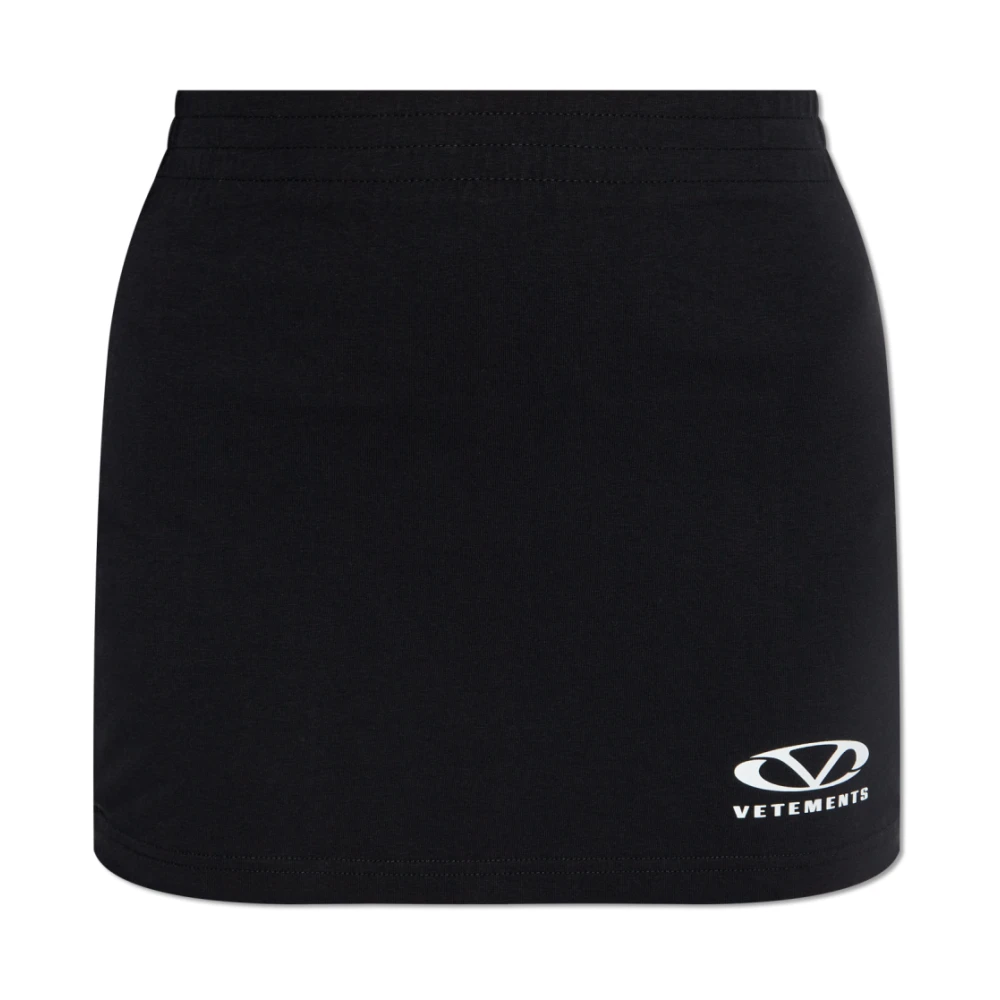Vetements Rok met print Black Dames