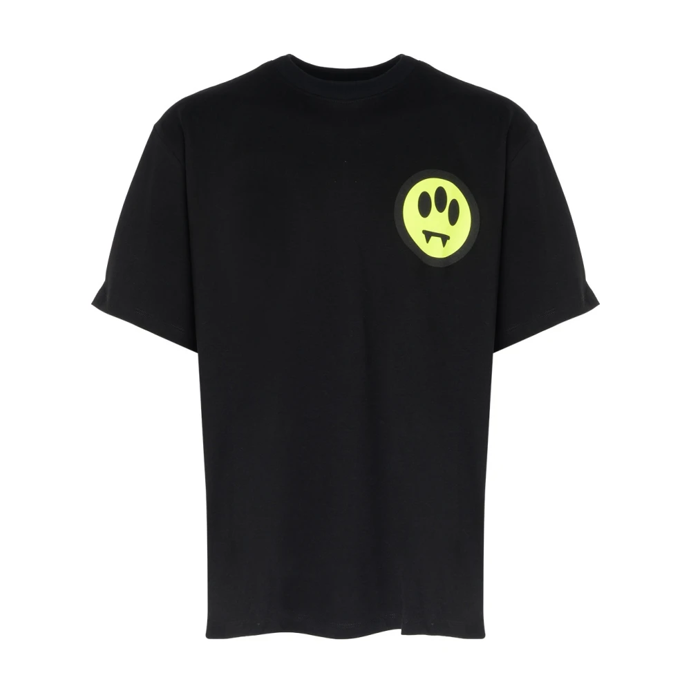 Barrow Zwart Katoenen T-Shirt met Maxi Logo Black Heren
