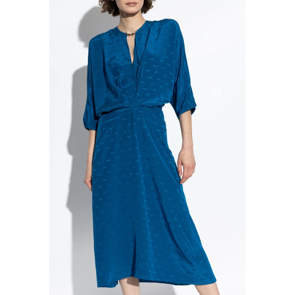 Zadig & Voltaire Jurk met Ritany-logo Blue Dames