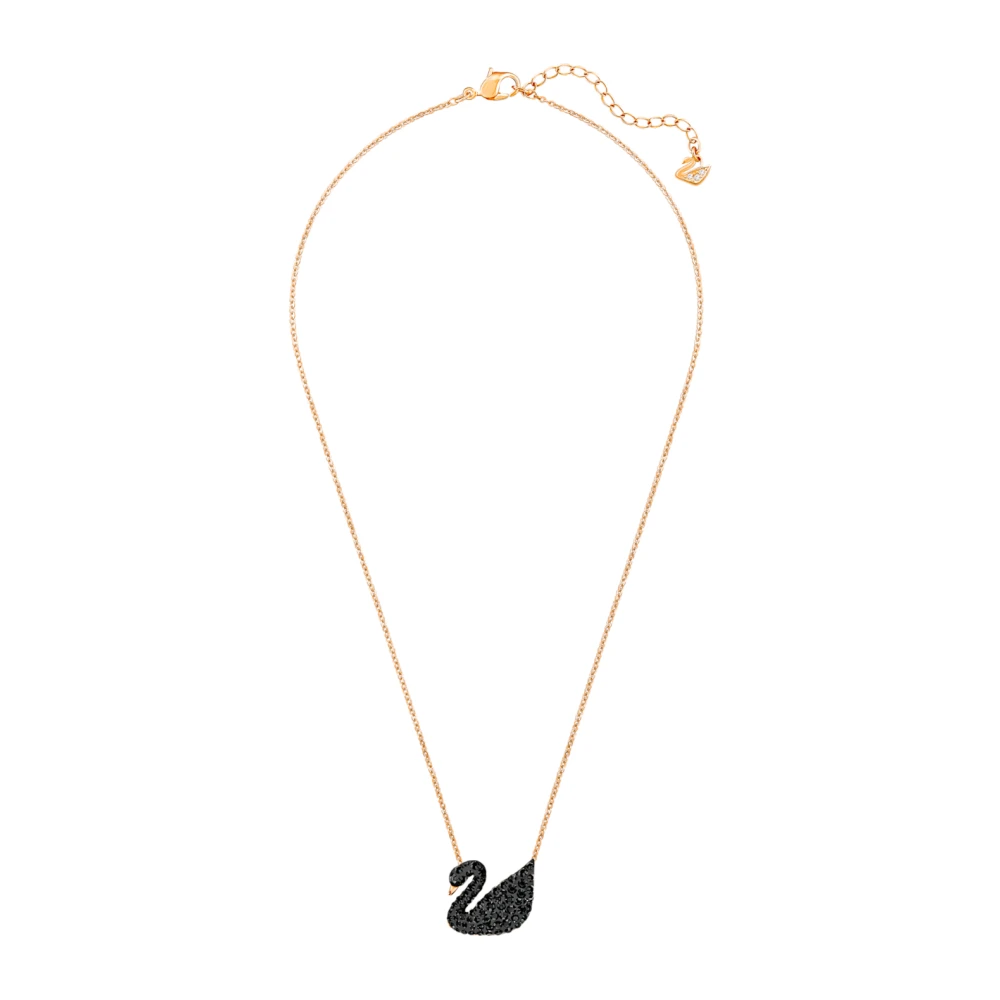 Swarovski Women's Pink Swan:pend Jet/Ros 5204134 - Necklaces - One Size - Accessories