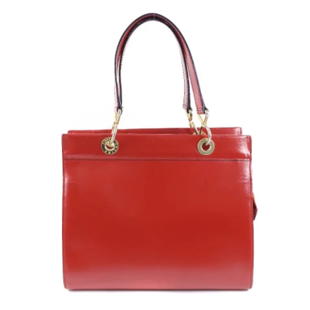 Celine Vintage Pre-owned Leather handbags Red Dames