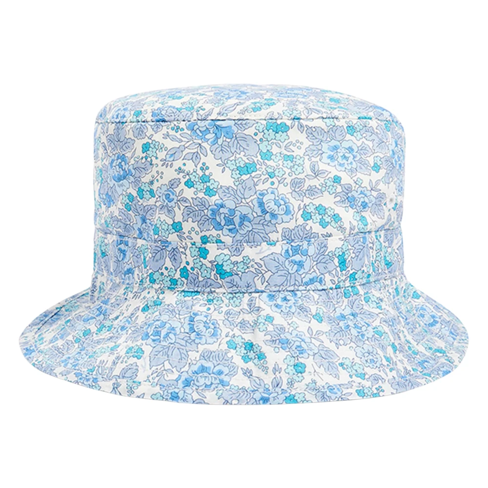 Bonpoint Blue Hats & Caps, Unisex, 3 Y, Floral Piob Hat For Babies