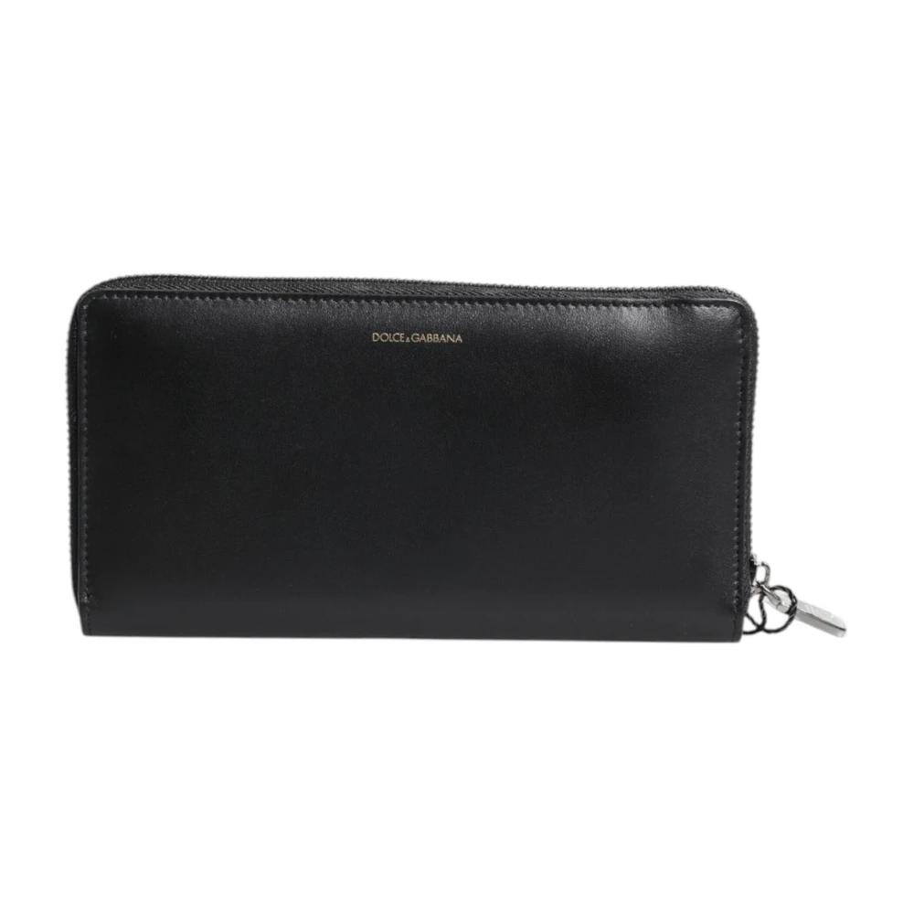 Dolce & Gabbana Men's Black Python Embossed Continental Wallet - Wallets & Cardholders - One Size - Accessories